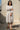 Ankara White Muslin Dress Modest silhouette Jamdani Contrast pleats - Full