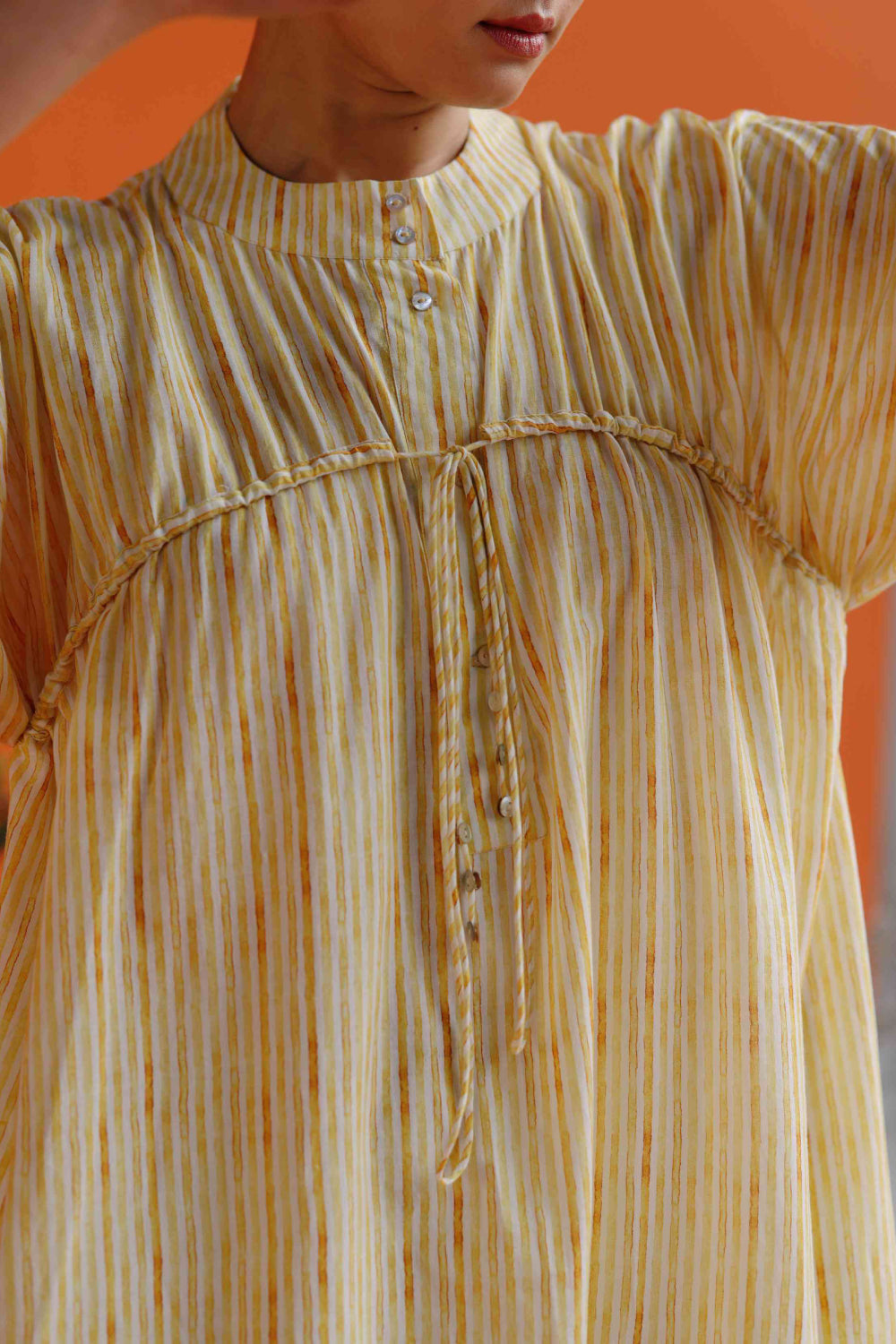 Aprile - Yellow Stripes Dress
