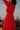 Midi skirt with knife pleats - handwoven single-origin silk - red - side