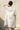 Marrakesh White one piece dress knee length , Jamdani, Relaxed Fit - Back