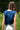Erice Dark Blue Crop Top , Jamdani, Sleeveless, Pointed Back Collar - Back