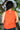 Madrid Orange Crop Top from Jamdani with scalloped details - Back