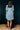 Hemnalini Blue Gingham Summer Dress with Vintage Silhouette - Back