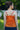 Istanbul Orange Spaghetti Strap Tank Top , Jamdani motifs, pintucks - Back