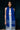 Indigo Royal Blue Scarf with white Jamdani motifs  - Full