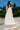 Amalfi Long White Evening Dress , halter neck, soft muslin jamdani - Front