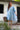 Kochi Blue and White Striped Dress with Checks, Jamdani details - Front