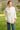 Tokyo White Khadi Shirt with oversized Jamdani motif pocket - Posed