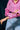 Kalyani Checked Crop Shirt , Jaunty Pink, Elastic Waist, Long Cuffs - Cuff