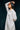 Sohini White Shirt Dress of super soft muslin with long sleeves - Side
