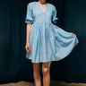 Hemnalini Blue Gingham Summer Dress with Vintage Silhouette - Full
