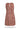 Shift Dress with V neck- 100% cotton- brown multi-Chintz- back  g