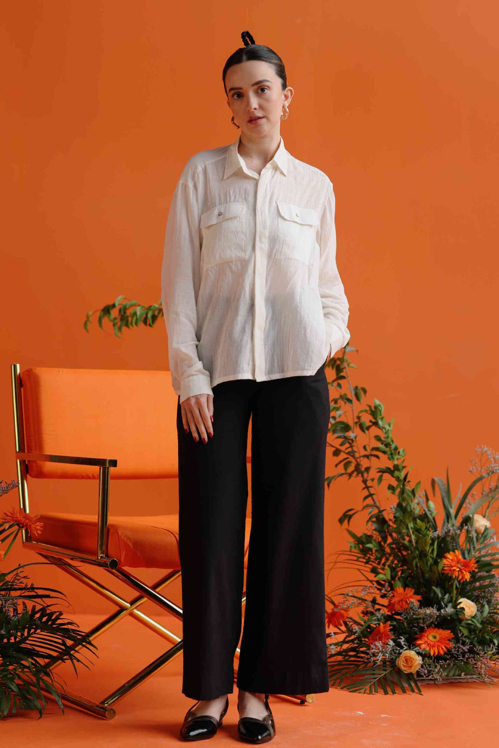 Iris - white boxy fit shirt