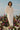 Peasant style gathered top - handwoven silk-cotton - off-white - front