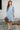 Kochi Blue and White Striped Dress with Checks, Jamdani details - Full