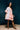 Mini : Dress with Frills , Peach and white muslin, Feminine, Anti-fit - Full