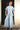 New York Blue and white striped jumpsuit , Jamdani, Drawstring waist - Full