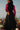 Midi skirt with knife pleats- handwoven single-origin silk - black-back