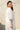Marrakesh White one piece dress knee length , Jamdani, Relaxed Fit - Side