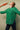 Seoul Green checked shirt , muslin with jamdani patches, long sleeve - Pose