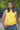 Siena Pretty little yellow sleeveless top with jamdani flower motifs - Full