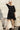 Jaisalmer Elegant Black Evening Dress , Jamdani Elephants Silver Gold - Full