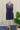 Deep Violet Handwoven Muslin Dress with Jamdani Patch Border