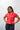 Red Muslin Jamdani Shirt with Pocket Detailing