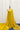Yellow linen saree with gold zari border