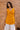 Sleevless blouse with cowl neck- Zenobia Marigold