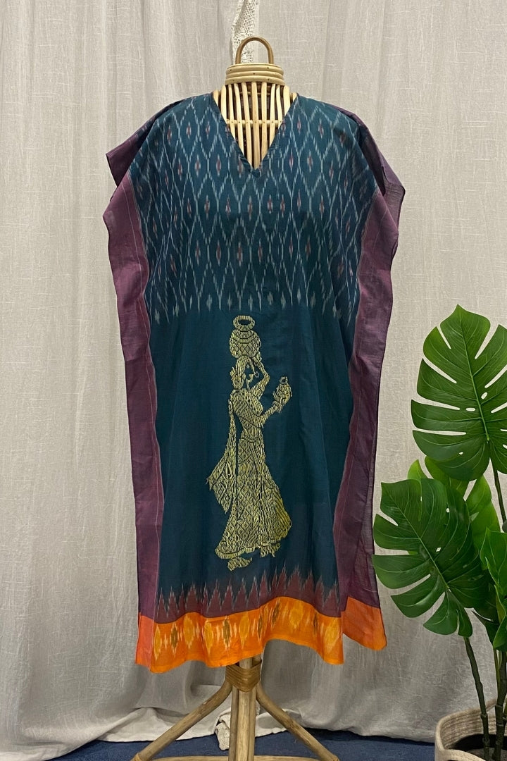 Gollabhama Ikat Kaftan Dress