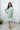 Mint Green Handwoven Muslin Checkered Dress