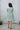Mint Green Handwoven Muslin Checkered Dress