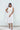 Handwoven White Muslin Jamdani Dress with Multicolour Polka dots Buttis