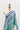 White & Sea green stripes saree