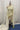 White Smocking Muslin Saree with Bright Yellow Border