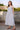 Roma-White and Blue Jamdani Dress