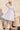 Jaisalmer Blue & White Striped Muslin Jamdani Dress