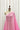 Light pink jamdani stripes saree with white tassels