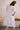 Roma-White and Blue Jamdani Dress
