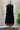 Handwoven Black Muslin Jamdani Dress with Flower Buttis