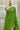 Green Smocking Muslin Saree with Blue Border