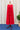 Red - Handwoven muslin Jamdani Dress