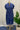 Royal Blue Handwoven Muslin Jamdani Long Shirt Dress