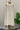 White Handspun Khadi Dress with Shoulder Flower Tie Details