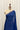 Blue and marron zari stripes jamdani saree