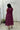 Handwoven Purple Muslin Jamdani Dress with White Heart Buttis