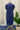 Royal Blue Handwoven Muslin Jamdani Long Shirt Dress