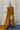 Mustard Orange Smocking Muslin Saree with Violet Border