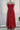 Red jamdani sleeveless maxi dress